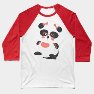 Cute Panda Girl Baseball T-Shirt